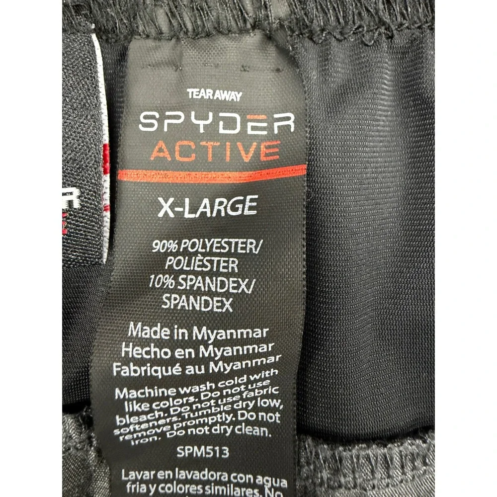 Spyder Active Mens XL Gray ProWeb Athletic Training Gym Shorts SPM513